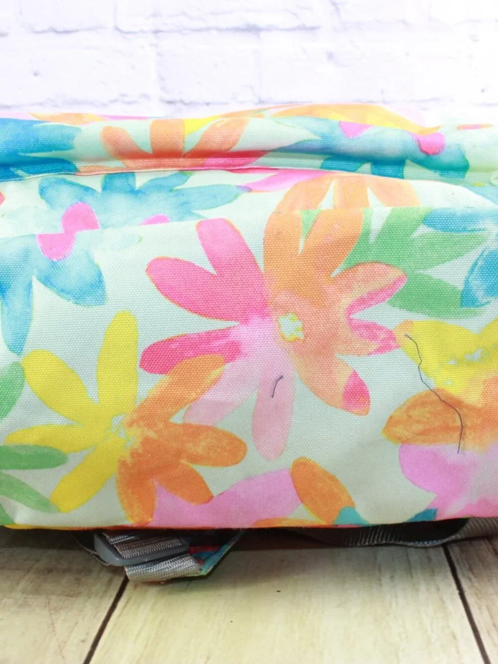 READ - LL Bean Original 24L Book Pack School Travel Multicolor Flowers